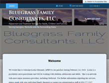 Tablet Screenshot of bluegrassfamilyconsultants.com